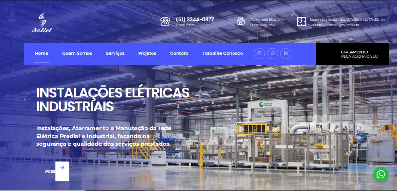 Soliel - Instalações Elétricas Industriais